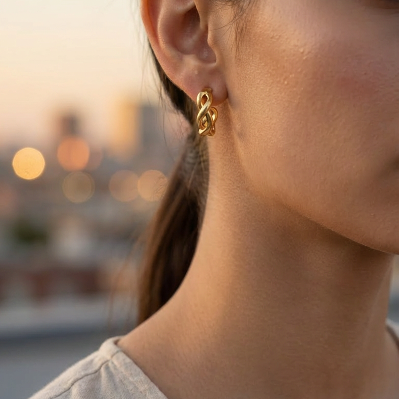 Aros Trenza de Luna