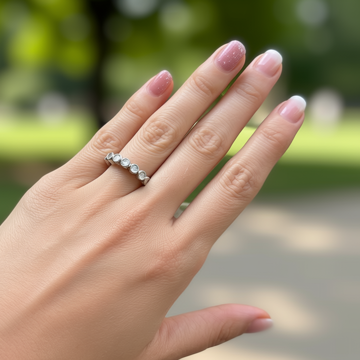 Anillo Luna de Plata
